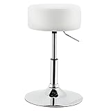 Juskys Schminktisch Hocker Tonia, Sitzhocker rund ? 33 cm & höhenverstellbar 52-65 cm,...