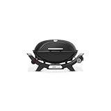 Weber Q2100N Gasgrill, 53 x 38cm Grillfäche, portabler BBQ Grill, 1 Brenner, hoher Deckel,...