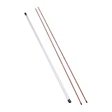 Gralara 2 Stück Golf Ausrichtungsstäbe Trainingshilfe Übungsstab Richtungsanzeiger Glasfaser für...