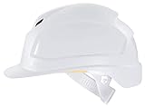 Uvex Pheos B Schutzhelm - Belüfteter Arbeitshelm für die Baustelle - Weiß Weiß