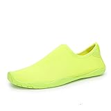 HNZYW Feste Farbe Unisex Sneakers Schnelltrocknende Strandschuhe (Color : Light Green, Shoe Size :...