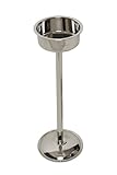 AURANACS® Paris | Champagnerkühlerständer aus Edelstahl | Höhe 71 cm | Ø 21 cm Oberschale | Ø...
