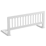 CADANI Kinder Bettgitter 90x40 cm - Baby Bettschutzgitter klappbarer Rausfallschutz aus Massivholz...