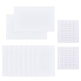 SUPERFINDINGS 10 flache Blindplatte Aus Kunststoff 13cm Wandloch Abdeckplatte Mit 100 doppelseitigen...