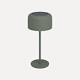 EGLO Solar Tischleuchte Roccanova, Akku Tischlampe Outdoor, touch dimmbar in 3 Stufen, Solarlampe...