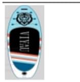 VIYAU Aufblasbares SUP-Board, Stand Up Paddling Board ausgestattet mit 3-teiligem verstellbarem...