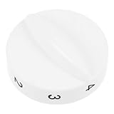 FONDOTIN Temperaturregler Knopf Weiß Kurzschaft Präziser Thermostat Einstellknopf Für...