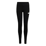 adidas Girl's Essentials Leggings, Black/White, 9-10 Years