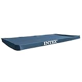 Intex Rectangular Pool Cover - Poolabdeckplane, Blau, 450 x 220 x 20 cm - Für Rectangular Frame...