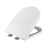 Ibergrif WC Sitz mit Absenkautomatik-D Toilettendeckel Einfache Montage und Sauber,Klodeckel...