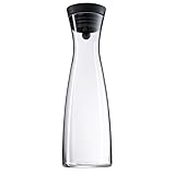 WMF Basic Wasserkaraffe 1,5 l, Glaskaraffe mit Deckel 1,5 l, Silikondeckel, CloseUp-Verschluss aus...