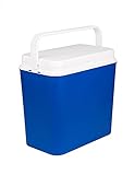 BigDean Kühlbox 24 Liter blau/weiß - Isolierbox mit bis zu 9 Std. Kühlung - Kühltasche für...