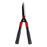 VELLUSTRA Heckenschere, Gartenschere, Länge 52cm, Hochwertige Stahl Klingen Manuell Softgrip,...