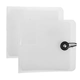 PRETYZOOM 2 Stück CD Hüllen aus Transparentem Kunststoff mit 12 Fächern CD Organizer mit...