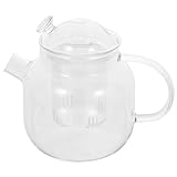 TOYANDONA Hitzebeständige Glas teekanne mit Abnehmbarem Sieb Dickwandiger Haushaltsteekessel...