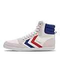 Hummel Unisex Schnürsenkel Sneaker Slimmer Erwachsene High-Top, White Blue Red Gum 63 511 9228, 42...