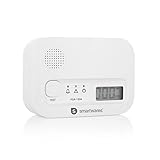 Smartwares Kohlenmonoxid melder, 10 Jahre Sensor, 1.7 Testsieger Wertung, mit Display und Testknopf...