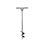 Relaxdays Erdbohrer, 150 mm, Zaunbau & Pflanzlochbohrung, Rutschfester T-Griff, manueller...