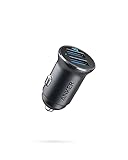 Anker 320 Car Charger (24W II) Ladegerät, Mini Autoladegerät, 4.8A Duales USB mit blauem...