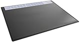 Durable Schreibunterlage mit Jahreskalender, 65 x 50 cm, rutschfest, PP, Made in Germany, schwarz,...