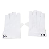 WWHJR PU-Leder-Handschuh für Damen und Herren, fingerlos, Radfahren, Motorrad, Fahrhandschuhe,...
