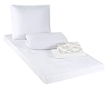 Schlafwohl Basic® BedBox Decken und Kissen Set mit Bettwäsche und Matratze Bettenset • Alles in...