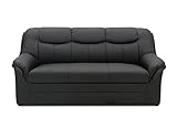 DOMO. collection Sofa Berlin, Leder, klassisches 3er Sofa, Polstergarnitur mit weichem Kunstleder...