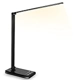 SLATOR Schreibtischlampe LED Dimmbare Tischleuchte 5 Farb und 10 Helligkeitsstufen Augenfreundliche...