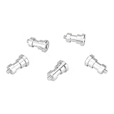 5-teiliges Aluminium-Metall-Lichtstativ-Halterungs-Set mit 1/4-20 Stecker auf Buchse, Schraubadapter...