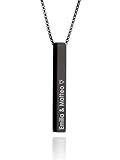 MYCLUSIV® Personalisierte Namenskette mit Gravur - Geschenk für Männer - Personalisierter...