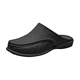 Vorne Geschlossen Hausschuhe Herren Weich Bequeme Pantoffeln Flache Clogs Komfortschuhe,Weicher...