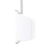 Nobily Aufputz Gurtwickler Rolladen ultraweiß inkl. 5m Rolladengurt hellgrau 14mm - sofort...
