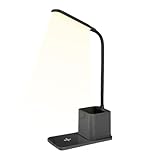 LED Schreibtischlicht Modern - Stilvolle Lampe Mit Wireless Charger, Anpassbare Lichtintensität Und...