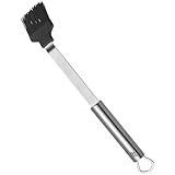 WMF BBQ Marinadenpinsel lang 38 x 5,5 cm, Grillpinsel, Pinsel mit Silikonborsten, Cromargan...