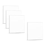 Landrain 4 Stück Lichtschalter Abdeckung, Blindabdeckung Steckdose, Steckdosenabdeckung Weiß（8,6...