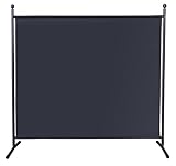 QUICK STAR Paravent 180 x 178 cm Stoff Raumteiler Groß Garten Stellwand Trennwand Balkon...