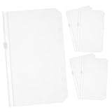 DIKACA 5 Stück Teiliges Transparente PVC Lochtaschen mit Reißverschluss Wasserfest Langlebig...