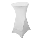 Morbuy Husse für Bistrotisch, Spandex Rund Tischdecke Cocktail Party Elastisch Hussen Stehtische...
