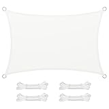 SONGMICS Sonnensegel 2x3m Wasserdicht mit 665mm Wassersäule Sonnenschutz aus reißfestem Polyester...