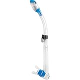 Cressi Dry Snorkel Clear/Light Blue - Unisex Premium Trockenschnorchel für...