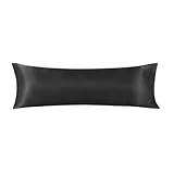 WEOKDFHA Seidenkissenbezug 20x54 Zoll Paar Doppel Kissenbezug Satin Kissenbezüge Einfarbig Lange...