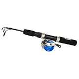 Spinnruten-Rollen-Kombination – 50-Zoll-Angelruten mit Karpfenrolle, verstellbare Teleskoprute,...