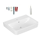 Villeroy Boch Waschbecken O.Novo 60 cm Waschtischbefestigung Sanitärsilikon Set