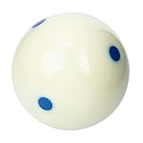 MUELODSIC Billard Queuekugel Weiß Harz-Polymer Kratzfest Profi Trainingsball Mit Sechs Blauen...