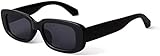 MG.Haus Sonnenbrille Damen Vintage Rechteckige Sonnenbrille 90s Retro Schmale Brille UV400-Schutz...