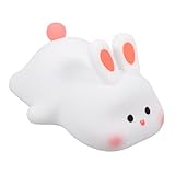 ULTECHNOVO Kinder Nachtlicht Cartoon Hasen Aus Kunststoff Sanftes Einschlaflicht Für Kinderzimmer...