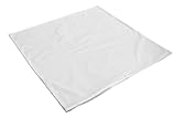 Inlett ca. 80x80, mit Reißverschluss - Baumwolle Köper weiß. Hülle ideal für Selberbefüller...