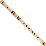 BishtHub Holzblasflöte C Sharp 7 Loch Bambus Bansuri Rechtshänder Flöte für Anfänger...