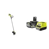 RYOBI 18 V ONE+ Akku-Rasenkantenschneider RY18EGA-0 & 18 V ONE+ Akku-Starterset RC18120-150