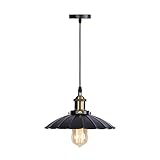 Pendelleuchte Retro, Industrieleuchte Vintage, Hängelampen, Bauernhof-Kronleuchter E27,...